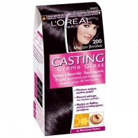 Βαφή Χωρίς Αμμωνία L'Oreal Casting Creme Gloss 200 Μαύρο Βινύλιο 48ml